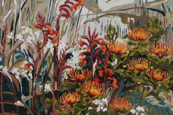 Orange Pincushion Proteas and Watsonias – Perception Series - Image 2