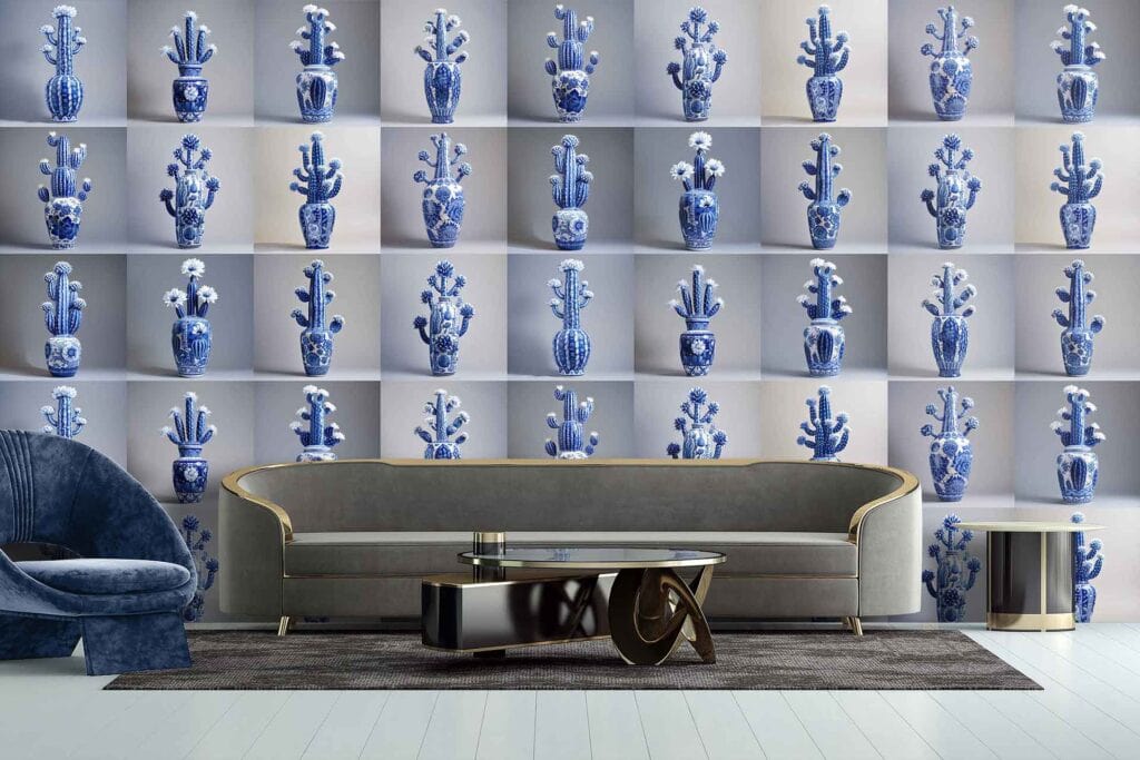 Ming Cacti | Cara Saven Wall Design - USA