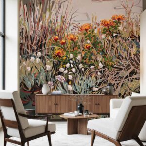 2025 Fynbos Landscape with Pincushion, Everlasting and Scabiosa Saunter series