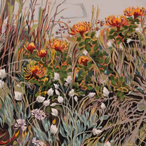 2025 Fynbos Landscape with Pincushion, Everlasting and Scabiosa Saunter series