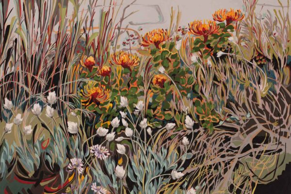 2025 Fynbos Landscape with Pincushion, Everlasting and Scabiosa Saunter series - Image 2