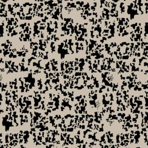 Lichen Mosaic Black on Taupe