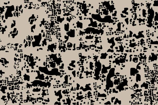 Morning Mosaic Black on Taupe - Image 2