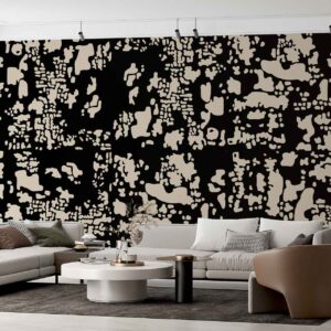 Morning Mosaic Taupe on Black