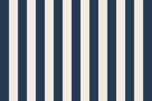 Dark Blue & Cream Stripe - Image 2