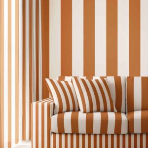 Copper & Cream Stripe
