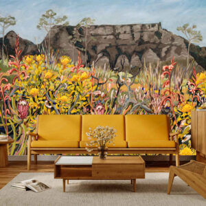 Fynbos landscape with Table Mountain for Joseph and Regula