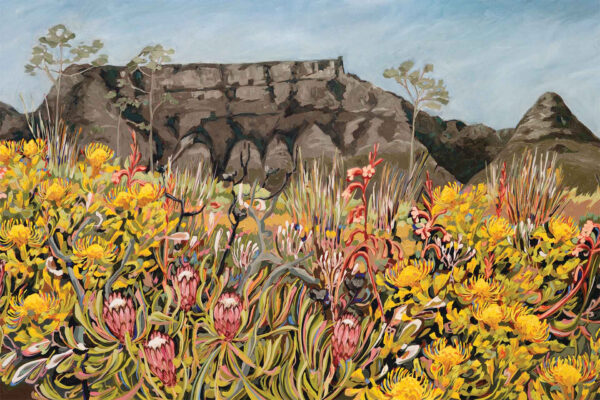 Fynbos landscape with Table Mountain for Joseph and Regula - Image 2