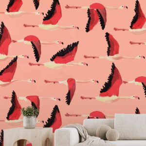 Flamingo Fly By