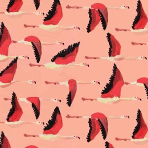 Flamingo Fly By