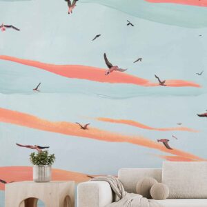 Seagulls in Flight