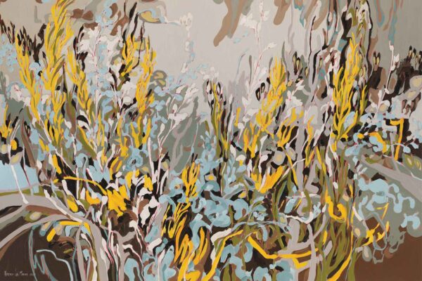 Abstract Fynbos landscape with yellow Leucadendron - 2026 - Image 2